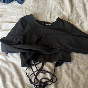 Zara Black Women's Crop Top